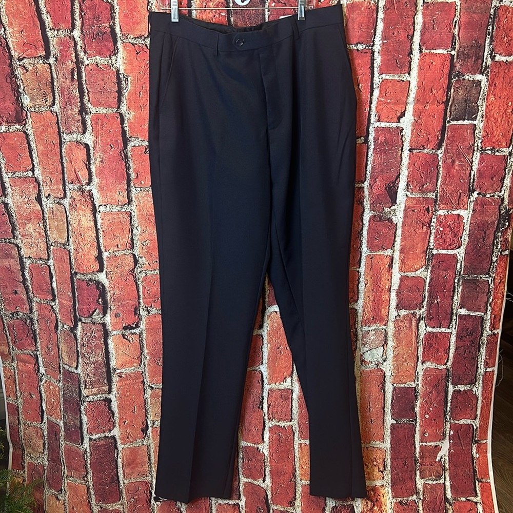 Vitto Italy Men’s Dress Pants Career Dark Navy Siz 46 S Wool Blend MSRP $189 NWT